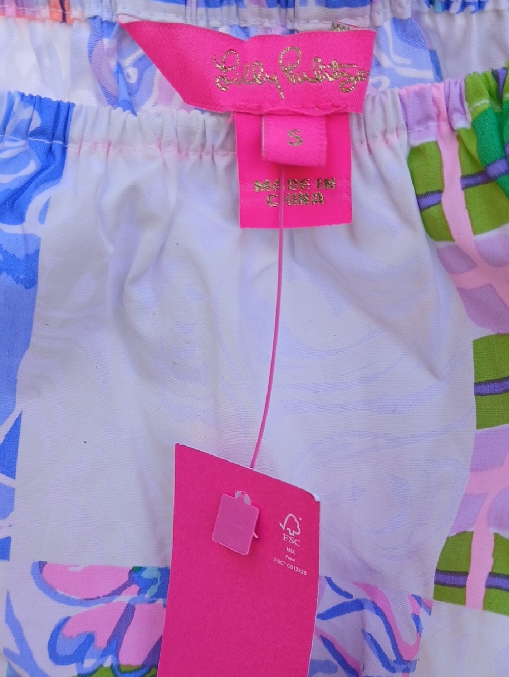 Lilly Pulitzer Esmeray Crop Top  Patch Me if You Can Small New - Picture 2 of 11